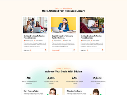 Online Education And LMS PSD Template