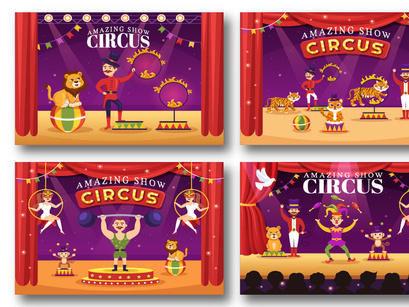 17 Circus Show Illustration