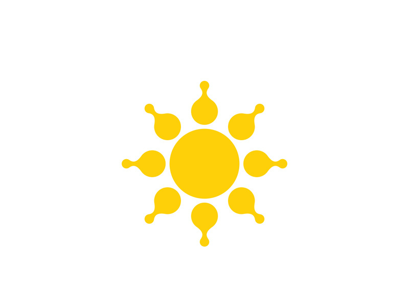 Sun Vector illustration Icon