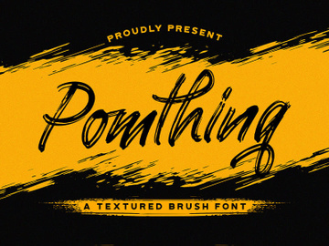Pomthinq - Brush Script Font preview picture