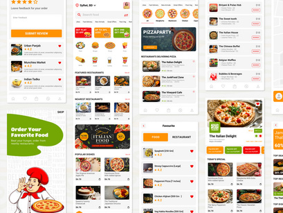 Taste Treasure Food Delivery App UI Kit