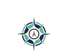 Compass logo template vector icon illustration design