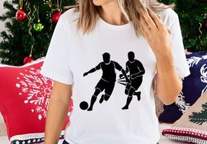 Two soccer players competing for the ball in a intense match moment