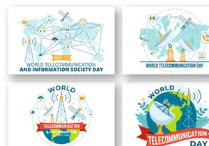 12 World Telecommunication and Information Society Day Illustration