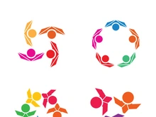 Community logo business template and icon people vector