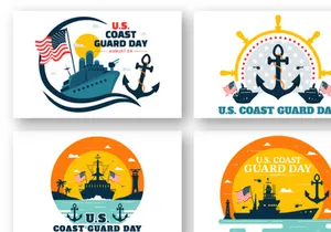 10 United States Coast Guard Day Illustration