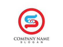 Business corporate S letter logo design vector