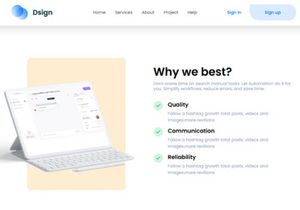 Dsign New NextJs based Landing Page Template