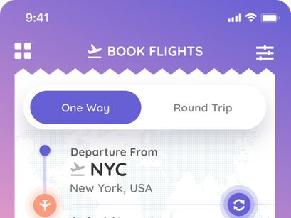 Flight Booking App Freebie