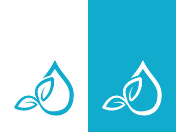 Background water drop logo icon vector illustration preview picture