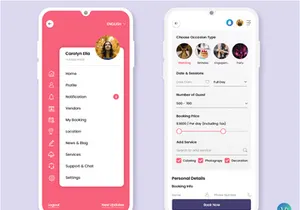 Wedding Hall Booking Mobile App UI Kit