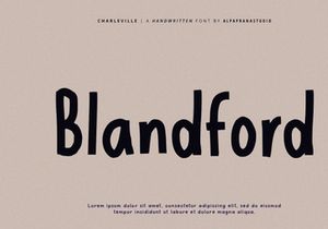 Charleville - Handwritten Font