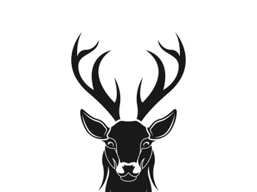 Deer logo template vector icon illustration design preview picture