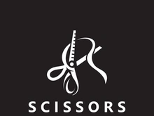 Scissors Logo Design Icon Template. Modern simple design. barbers tools and barbershop. Vector Illustration