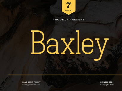 Free Baxley Slab Serif Font