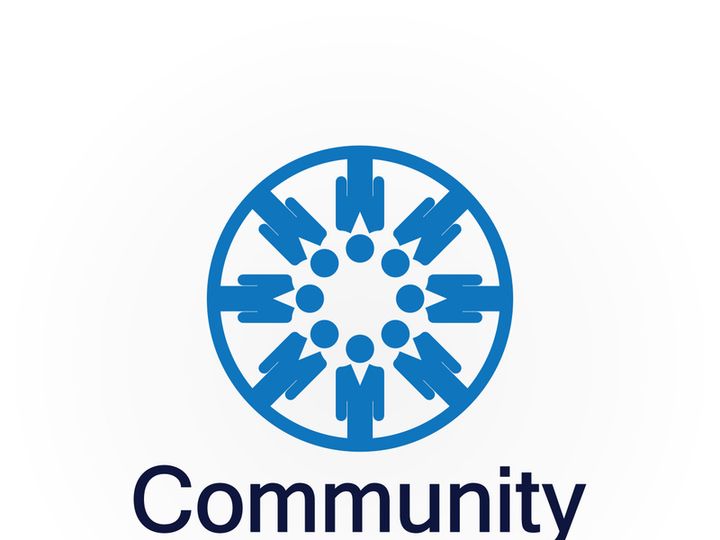 Community Logo Design Template for Teams or Groups.network and social icon design