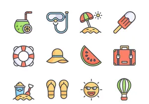 Summer Icon Set
