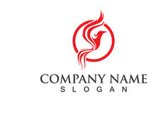 Phoenix Bird Wing Logo Animal Vector