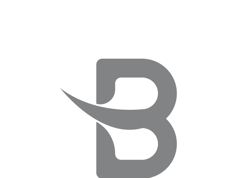 B letter logo template vector illustration