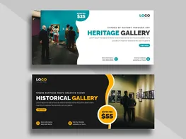 Heritage Art gallery social media Facebook cover banner preview picture