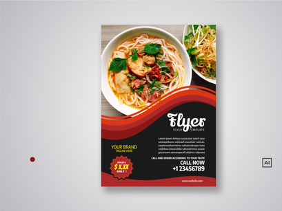 Restaurant Flyer Template Bundle V03