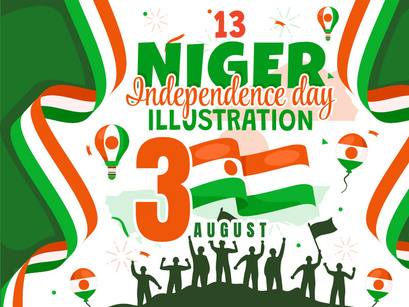 13 Niger Independence Day Illustration