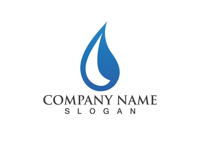 Water drop Logo Template vector