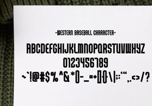 Western Baseball - Modern Sans