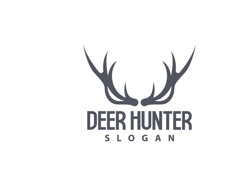 Deer Logo Deer Hunter Vector Forest Animal Design