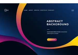 Abstract Geometric Waves UI UX Background