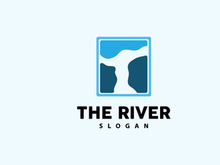 River Logo Design River Creek Vector