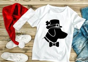 Stylish Dog Silhouette with Festive Hat