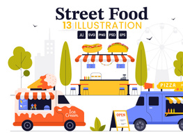 13 Street Food Festival Illustration preview picture