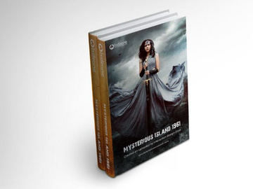 Mysterious Book Cover PSD Mockup preview picture