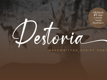 Destoria Font preview picture