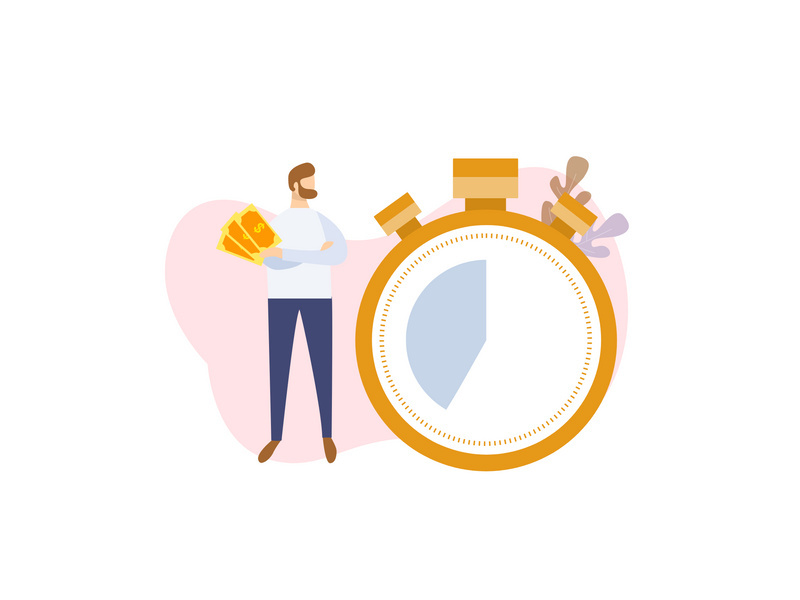 Time is Money illustration concept