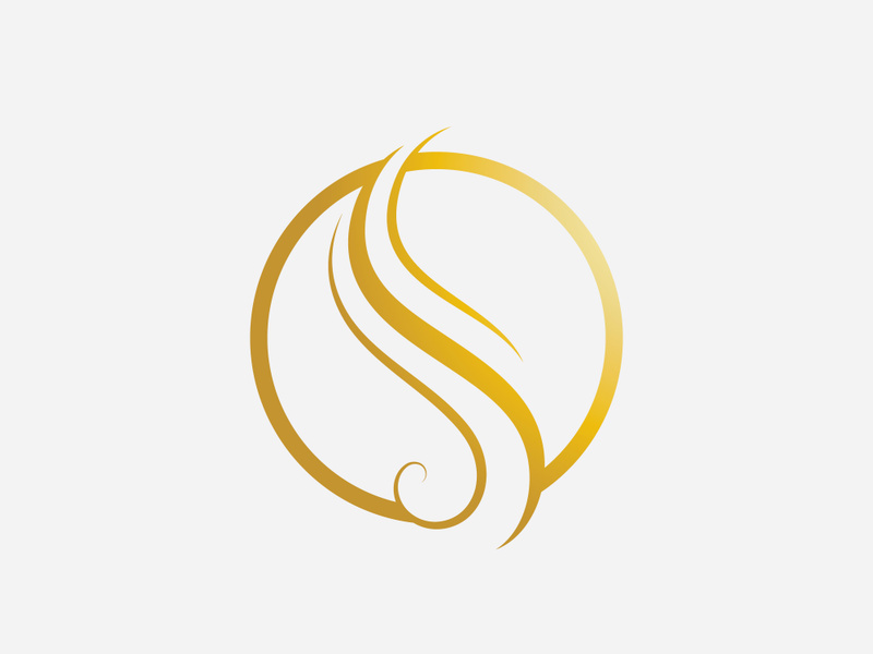 Hair woman and face logo and symbols