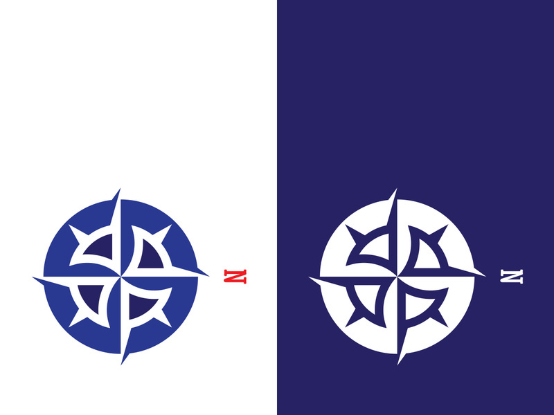 Compass logo template vector icon illustration design