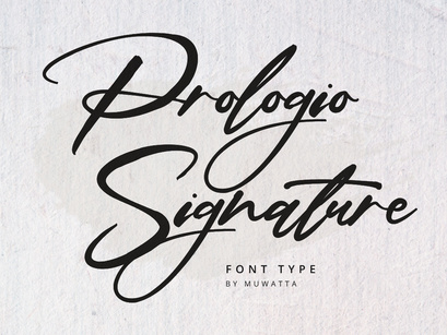 Prologie Signature Font