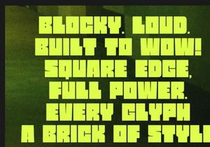 Mono Cubic | Chunky Bold Sans