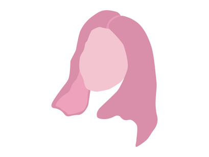 Woman in Pink Silhouette