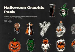 Halloween Graphic Pack 40+