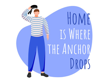 Home is where the anchors drop social media post mockup preview picture