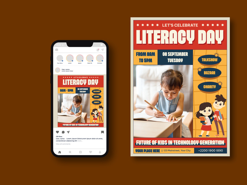World Literacy Day Flyer
