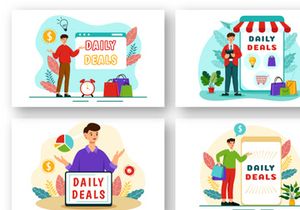9 Daily Deals of The Day Illustration