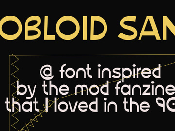Obloid Sans - Typeface preview picture