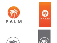 Unique and modern arabian palm tree logo design.