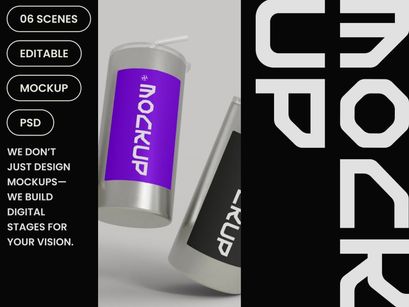 Stainless Steel Cup Mockup