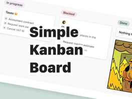 Kanban Board UI design preview picture