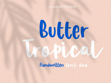Butter Tropical - Handwritten Font Duo preview picture